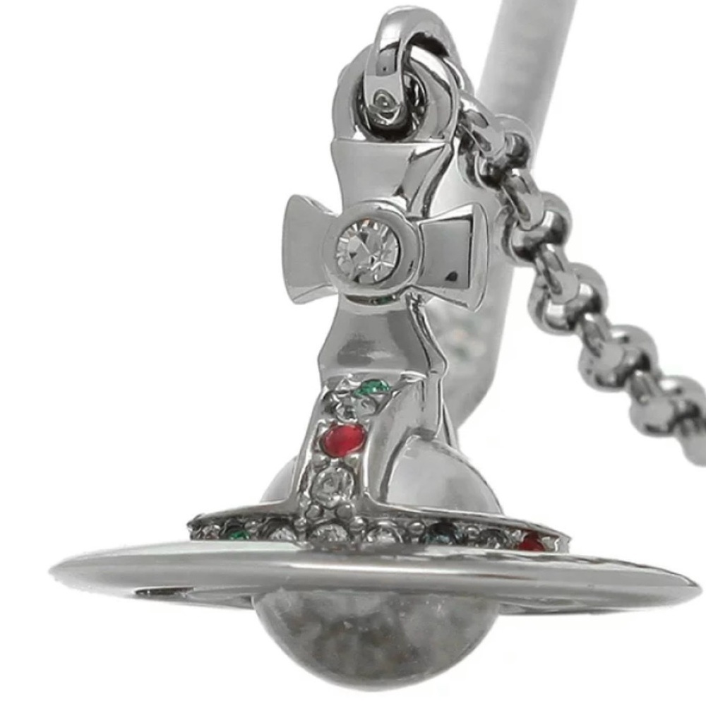 Vivienne Westwood “New Petite Orb” Pendant on Chain - Picture 2 of 7